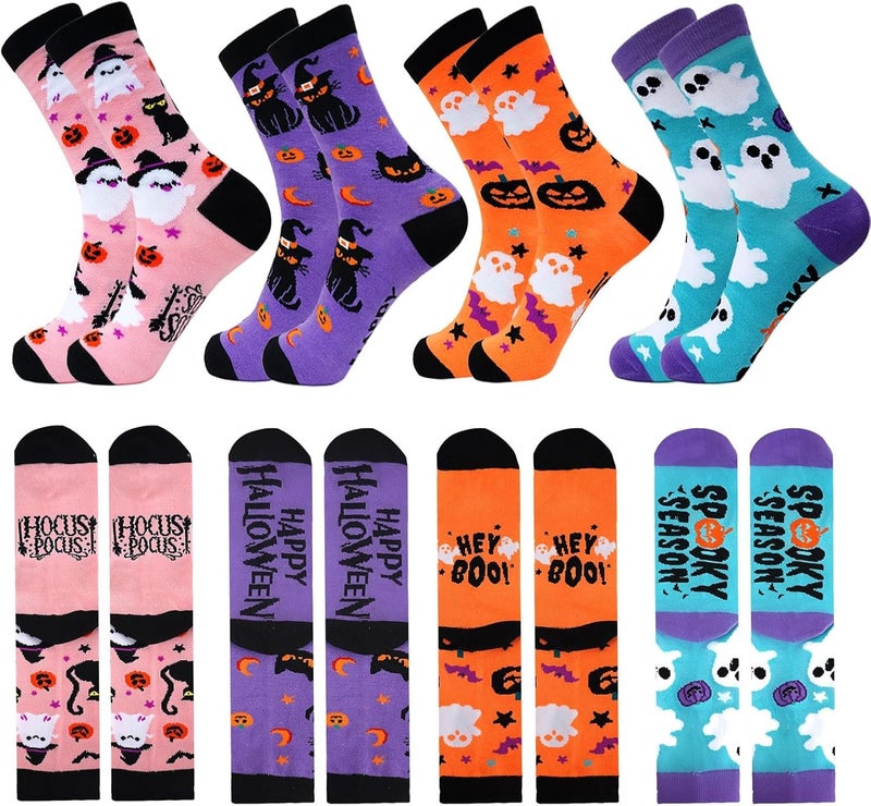 Anotion Halloween Socks - Novelty Printed Gifts for Women, Men, Teen Girls, Boys - Image 1